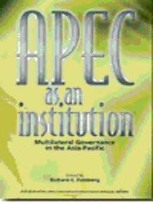 cover image of APEC as an institution